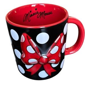 Disney Mug Minnie Mouse Signature Bow Polka Dots
